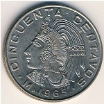 Mexico, 50 centavos, 1964–1969
