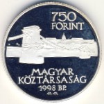 Венгрия, 750 форинтов (1998 г.)