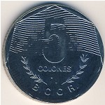 Costa Rica, 5 colones, 1983–1989