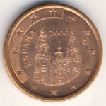 Испания, 5 евроцентов (1999–2009 г.)