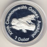 New Zealand, 1 dollar, 1989