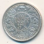 Британская Индия, 1/2 рупии (1912–1936 г.)