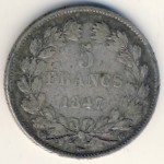 France, 5 francs, 1832–1848