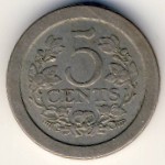 Нидерланды, 5 центов (1907–1909 г.)