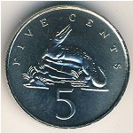 Ямайка, 5 центов (1971–1984 г.)