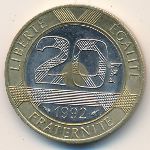 France, 20 francs, 1992–2001
