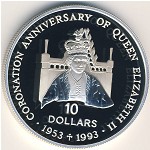 Solomon Islands, 10 dollars, 1992