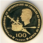 Turks and Caicos Islands, 100 crowns, 1979