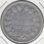 France, 5 francs, 1831