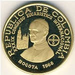 Colombia, 100 pesos, 1968