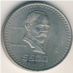 Mexico, 500 pesos, 1986–1992