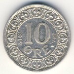 Denmark, 10 ore, 1907–1912