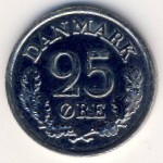 Дания, 25 эре (1960–1967 г.)