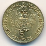 Peru, 5 centavos, 1965
