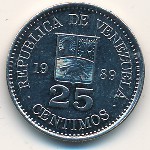 Венесуэла, 25 сентимо (1989–1990 г.)