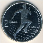 Brazil, 2 reales, 2007