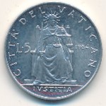 Ватикан, 5 лир (1964–1965 г.)