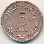 Denmark, 5 ore, 1971