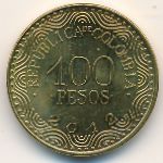 Colombia, 100 pesos, 2012–2021