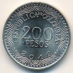 Colombia, 200 pesos, 2012–2018