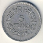 France, 5 francs, 1945–1946