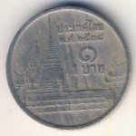 Thailand, 1 baht, 1995