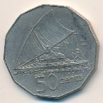 Fiji, 50 cents, 1986–1987