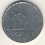 Hungary, 10 forint, 1995