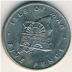Isle of Man, 5 pence, 1976–1979