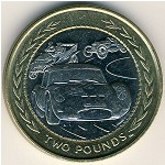 Остров Мэн, 2 фунта (1998–1999 г.)
