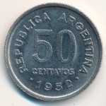 Argentina, 50 centavos, 1952–1956