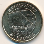 Denmark, 20 kroner, 2008