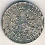 Сьерра-Леоне, 20 центов (1964 г.)