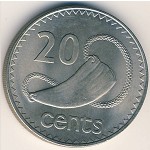 Фиджи, 20 центов (1969–1985 г.)