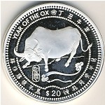 Liberia, 20 dollars, 1997