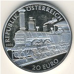 Austria, 20 euro, 2003