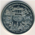 Либерия, 5 долларов (2001–2002 г.)