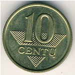 Литва, 10 центов (1997–2013 г.)