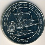Guernsey, 5 pounds, 1998