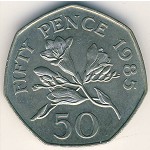 Guernsey, 50 pence, 1985–1997