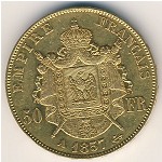 Франция, 50 франков (1855–1859 г.)