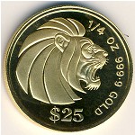 Singapore, 25 dollars, 1990