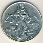 Czechoslovakia, 25 korun, 1954