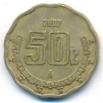 Мексика, 50 сентаво (2002 г.)