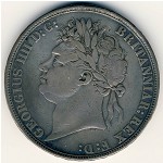 Великобритания, 1 крона (1821–1822 г.)