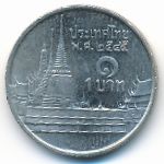 Thailand, 1 baht, 2002