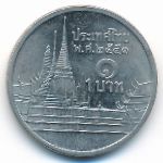 Thailand, 1 baht, 2008