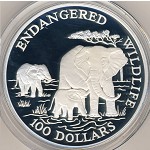 Cook Islands, 100 dollars, 1991