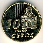 Румыния., 10 евроцентов (2004 г.)