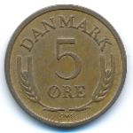 Denmark, 5 ore, 1970